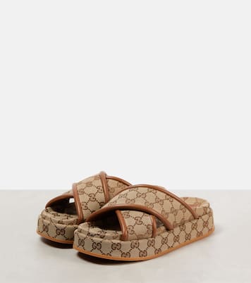 Clarice GG canvas slides | Gucci