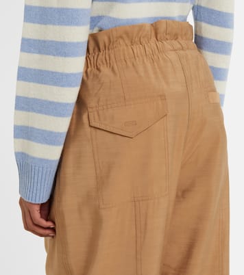 Pantaloni a gamba larga e vita alta | Ganni