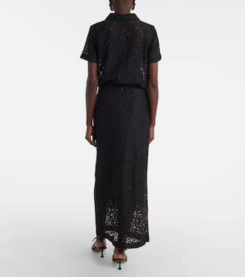 Gonna lunga Jasmine in pizzo a fiori | Proenza Schouler