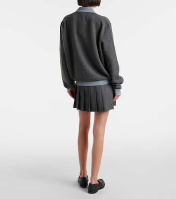 Cashmere and wool-blend polo sweater | Miu Miu
