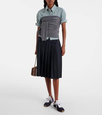 Cropped-Pullover aus Wolle | Miu Miu