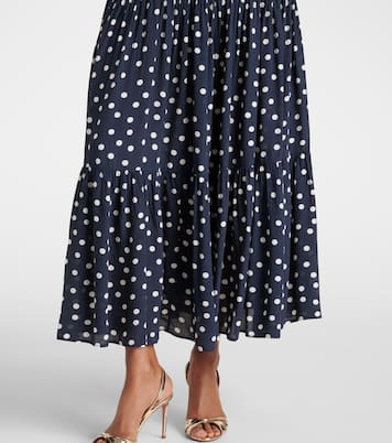 Vestido midi Brooke con lunares | Rixo