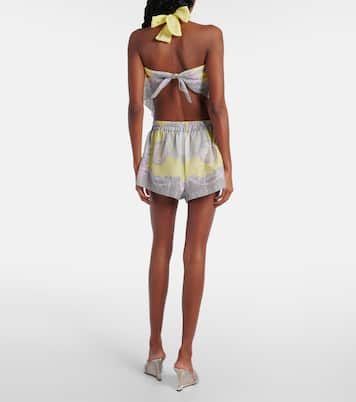 Shorts Medusa Cameo in cotone e seta | Versace