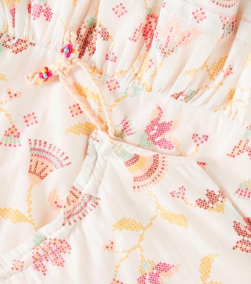 Abito Billie in misto cotone lamé | Poupette St Barth Kids