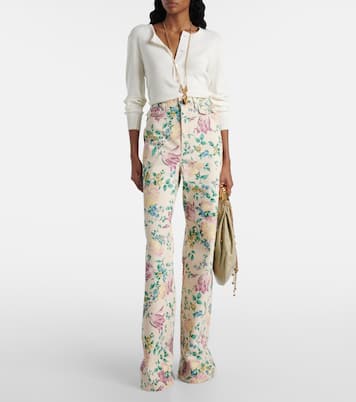 Top in cotone con logo | Chloé