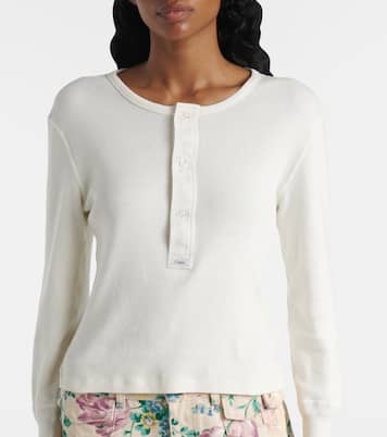 Top in cotone con logo | Chloé