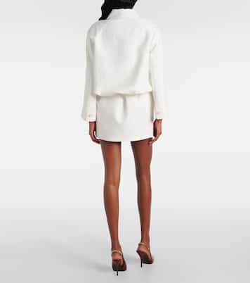 Chaqueta en mezcla de lino y algodón | Gucci