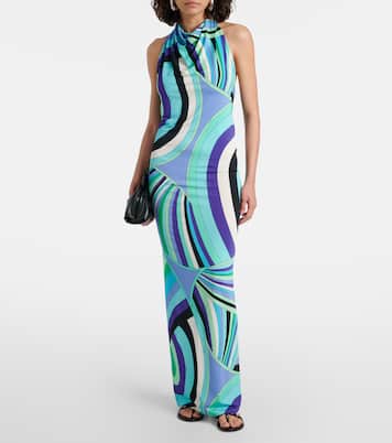 Vestido largo Iride con espalda abierta | Pucci