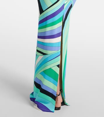 Vestido largo Iride con espalda abierta | Pucci
