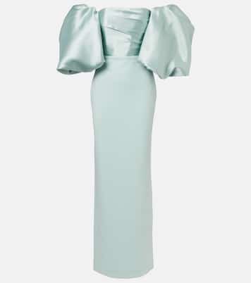 Vestido de fiesta Floris con mangas abullonadas | Solace London