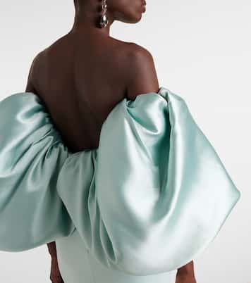 Vestido de fiesta Floris con mangas abullonadas | Solace London
