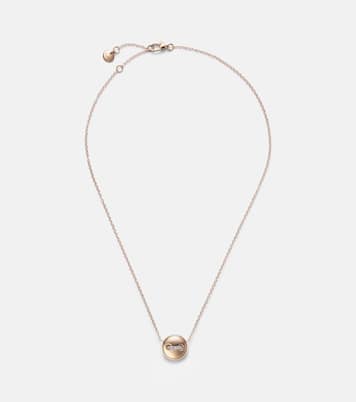 Collier Pom Pom Dot en or rose 18 ct, turquoise et diamants | Pomellato