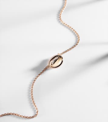 Collier Pom Pom Dot en or rose 18 ct, turquoise et diamants | Pomellato