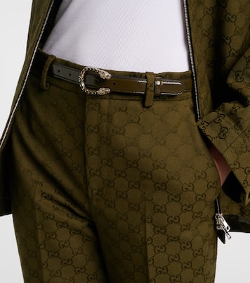 Ceinture Dionysus en cuir verni | Gucci