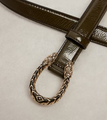 Ceinture Dionysus en cuir verni | Gucci