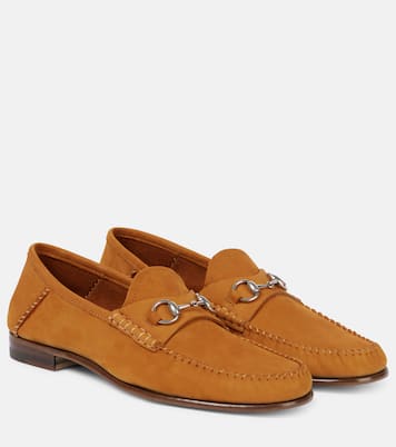 Mocassins Gigi Horsebit en daim | Gucci