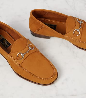 Mocassins Gigi Horsebit en daim | Gucci