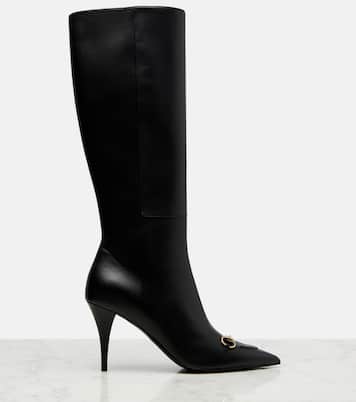 Botas altas Erin de piel | Gucci