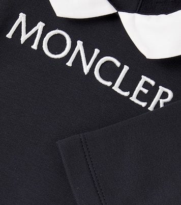 Baby - Jumpsuit in pile di misto cotone con logo | Moncler Enfant