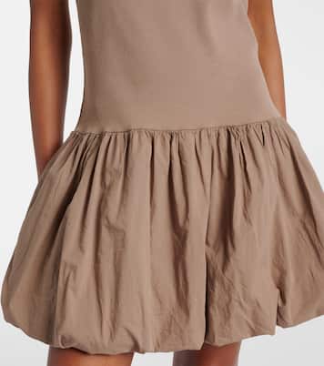 Isla cotton-blend poplin minidress | Velvet