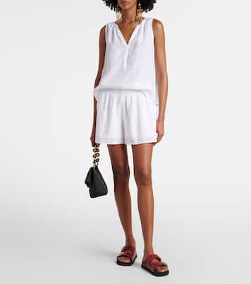Shorts Iris de algodón con ojales | Velvet