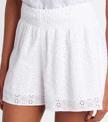 Shorts Iris de algodón con ojales | Velvet