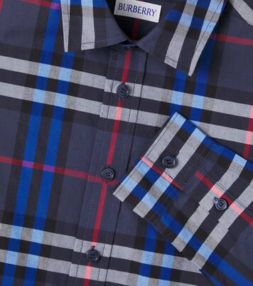 Camisa de algodón con Burberry Check | Burberry Kids