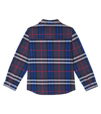 Camisa de algodón con Burberry Check | Burberry Kids