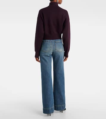 Wool-blend half-zip sweater | Victoria Beckham