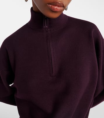 Wool-blend half-zip sweater | Victoria Beckham