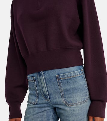 Wool-blend half-zip sweater | Victoria Beckham