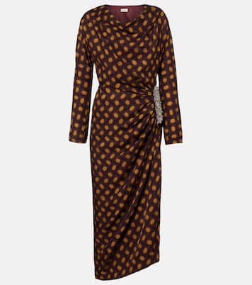 Didi embellished polka-dots midi dress | Dries Van Noten
