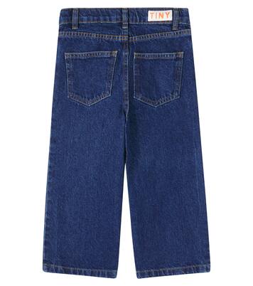 Cherries embroidered jeans | Tinycottons