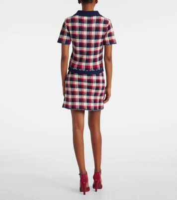Checked cotton cardigan  | Valentino