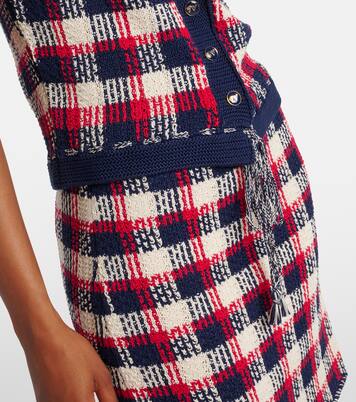 Checked cotton cardigan  | Valentino