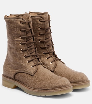 Bottines Baker en cachemire et cuir | Max Mara