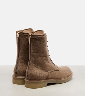 Bottines Baker en cachemire et cuir | Max Mara