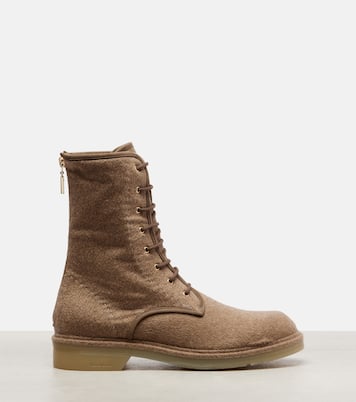 Bottines Baker en cachemire et cuir | Max Mara