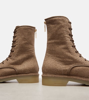 Bottines Baker en cachemire et cuir | Max Mara