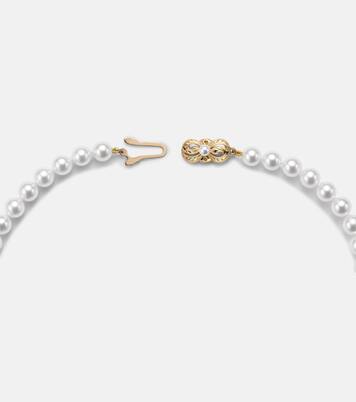Collier en or 18 ct, perles et diamants | Mikimoto