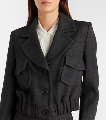 Layered Coolness organza-trimmed cropped jacket | Dorothee Schumacher