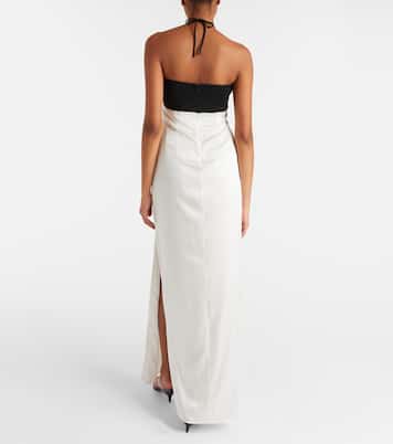 Robe longue en soie mélangée | Same