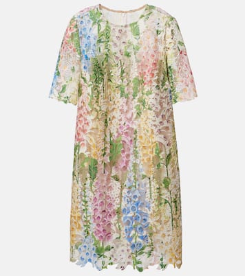 Floral lace minidress | Oscar de la Renta