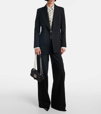 GG Marmont Small leather shoulder bag | Gucci