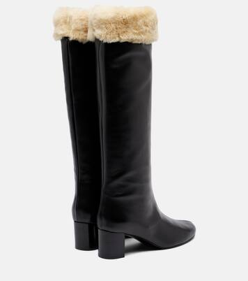 Downtown leather knee-high boots | Toteme