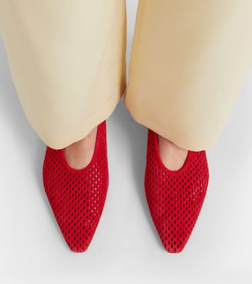 Perforated suede ballet flats | Jil Sander