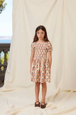 Bedrucktes Kleid Kaia aus Baumwolle | Bebe Organic