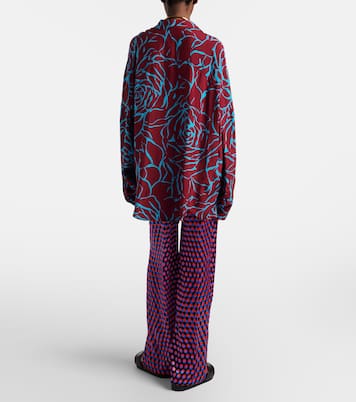 폴카 도트 실크 와이드 팬츠 | Dries Van Noten