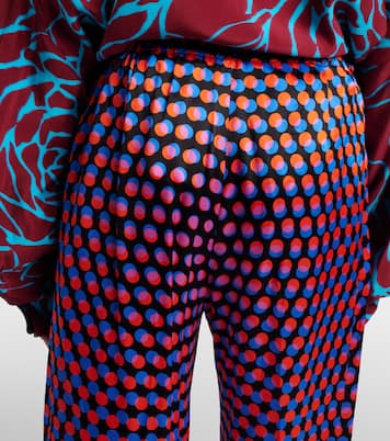 폴카 도트 실크 와이드 팬츠 | Dries Van Noten