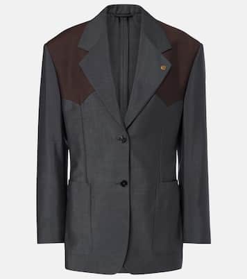 Medusa wool and mohair blazer | Versace